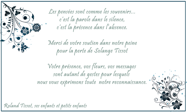 remerciement